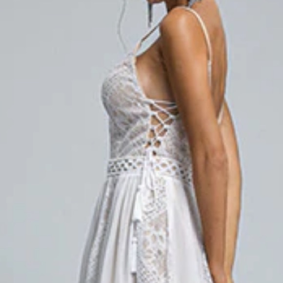 Lace boho white dress - Picture 4 of 7